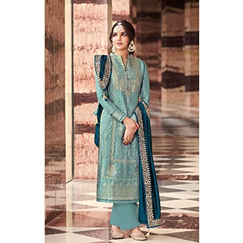 Women's Wear Stitched Heavy Designer Indian Pakistani Shalwar Kameez Palazzo Dupatta Suits2
