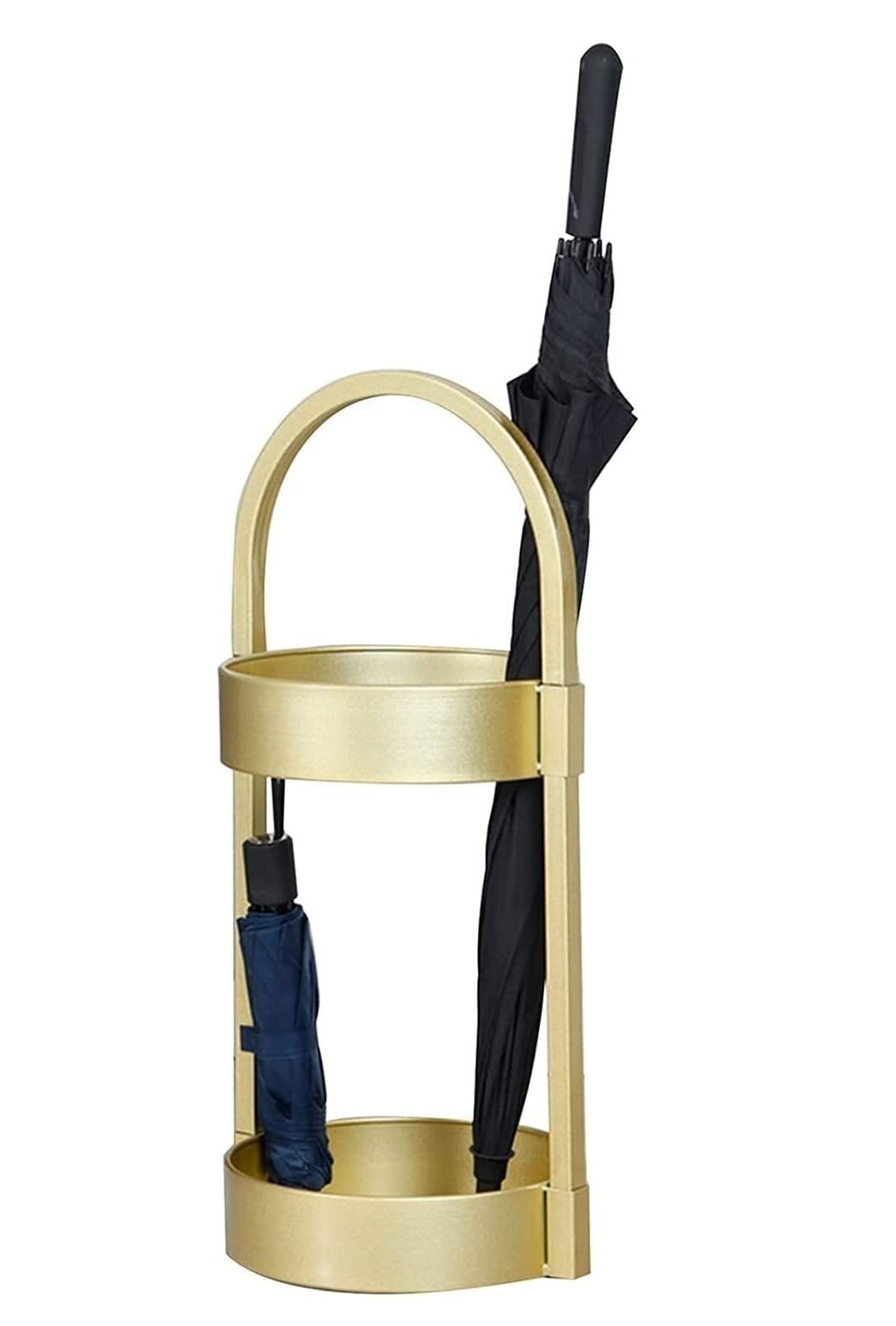 HYLYGFH Metal Umbrella Stand with 4 Hooks and Wrought Iron Bucket for Home Office or Hostel Umbrella Holder and nizer Stand