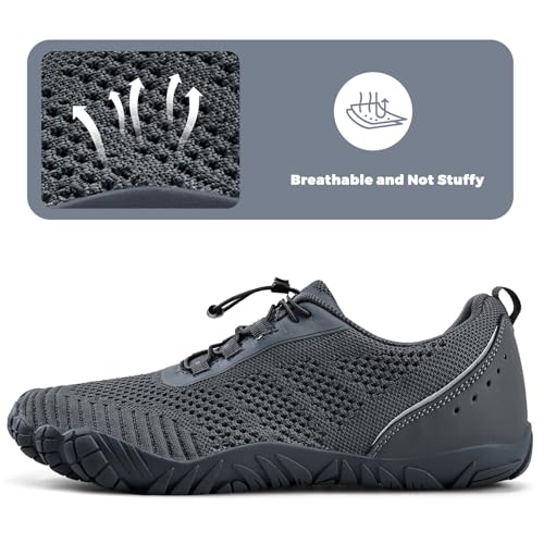 Image of WateLves Barefoot Water Shoes Men Women Wide Toe Box Minimalist Gym Sneakers Zero Drop Walking Shoes for Training Yoga Beach Hiking