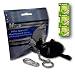 Black Mini Minder Key Ring Personal Attack Rape Alarm 140db with Flashlight + Spare Battery Set - Secured by Design Approved (UK Police Preferred Specification)