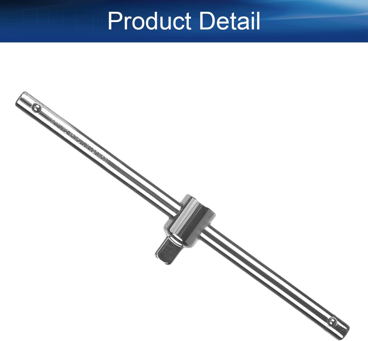 Auniwaig Adjustable T-Handle Socket,1/2" Drive Sliding Wrench Breaker Bar Hand Tool