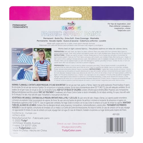 TULIP ColorShot Fabric Spray Paint, 3 Pack Jewel Tone Gem Colors - image 7