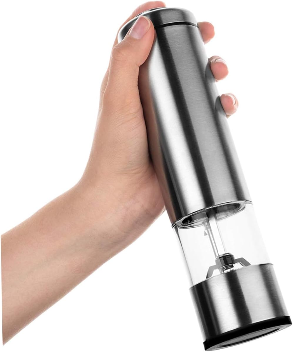 Portable Salt Pepper Electric Grinder Stainless Steel for Home Restaurant Use