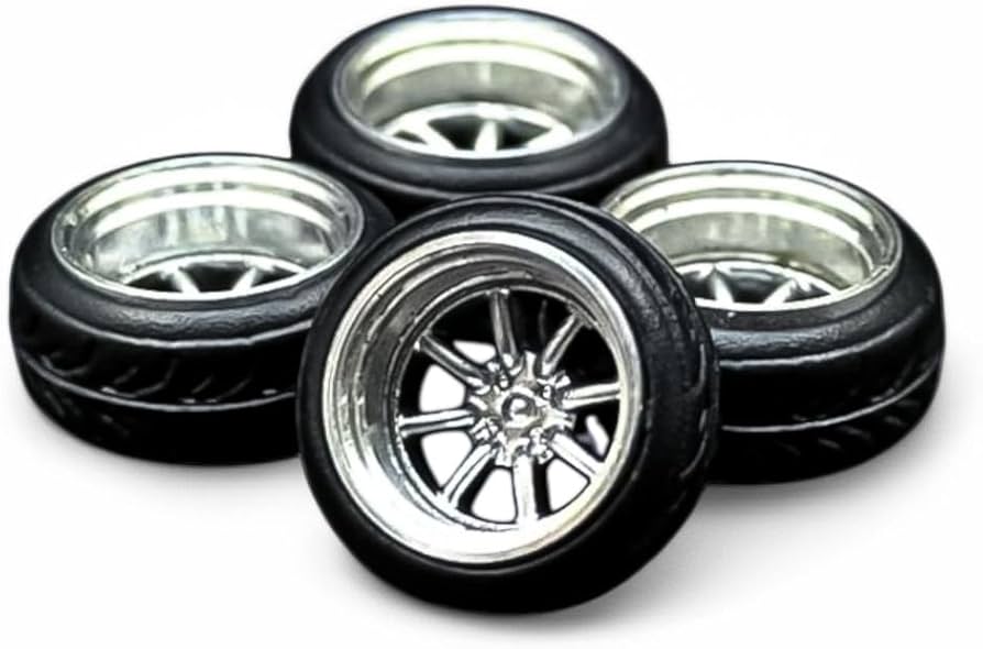Amazon | 1/64 ホイール ミニカー 深リム タイヤ外径8.8mm リム外径6.8