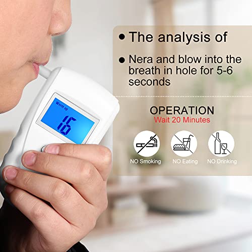 Ketone Breath Tester, Ketosis Meter, Keto Breathalyzer With 10Pc Mouthpieces(Mmol/L Display Units) #TOP2