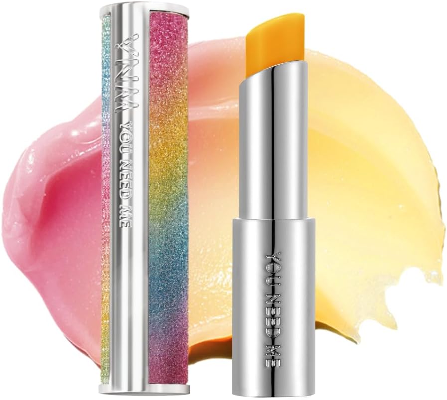 Honey Lip Balm, Moisturizing Tinted Lip Balm, pH Color Changing, Infused with Manuka Honey and Squalane, Hydrating, Korean Skincare, Natural Finish, RAINBOW HONEY, 0.1 Fl Oz