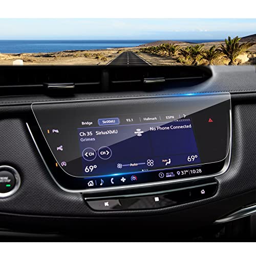 Coleya (Updated) 2015-2024 2025 Cadillac XT5 Screen Protector, for 2019-2024 2025 Cadillac XT6 Screen Protector, 9H Tempered Glass XT5 XT6 Luxury/Premium Luxury/Sport Accessories HD Transparent 8