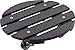 Metafranc WPC-Pflanzenroller Ø 300 mm-60 kg Tragkraft-Anthrazit-PP-Räder-Feststeller-Witterungsbeständig/Outdoorroller/Untersetzer mit Rollen/Transporthilfe für Pflanzen / 825130