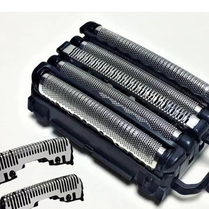 Replacement Shaver Outer Foil+Inner Blade Cutter for Panasonic ES-ALV6HR Men with Pop-up Trimmer Wet Dry 5-Blade Electric Razor Shaver Cutter Head Set