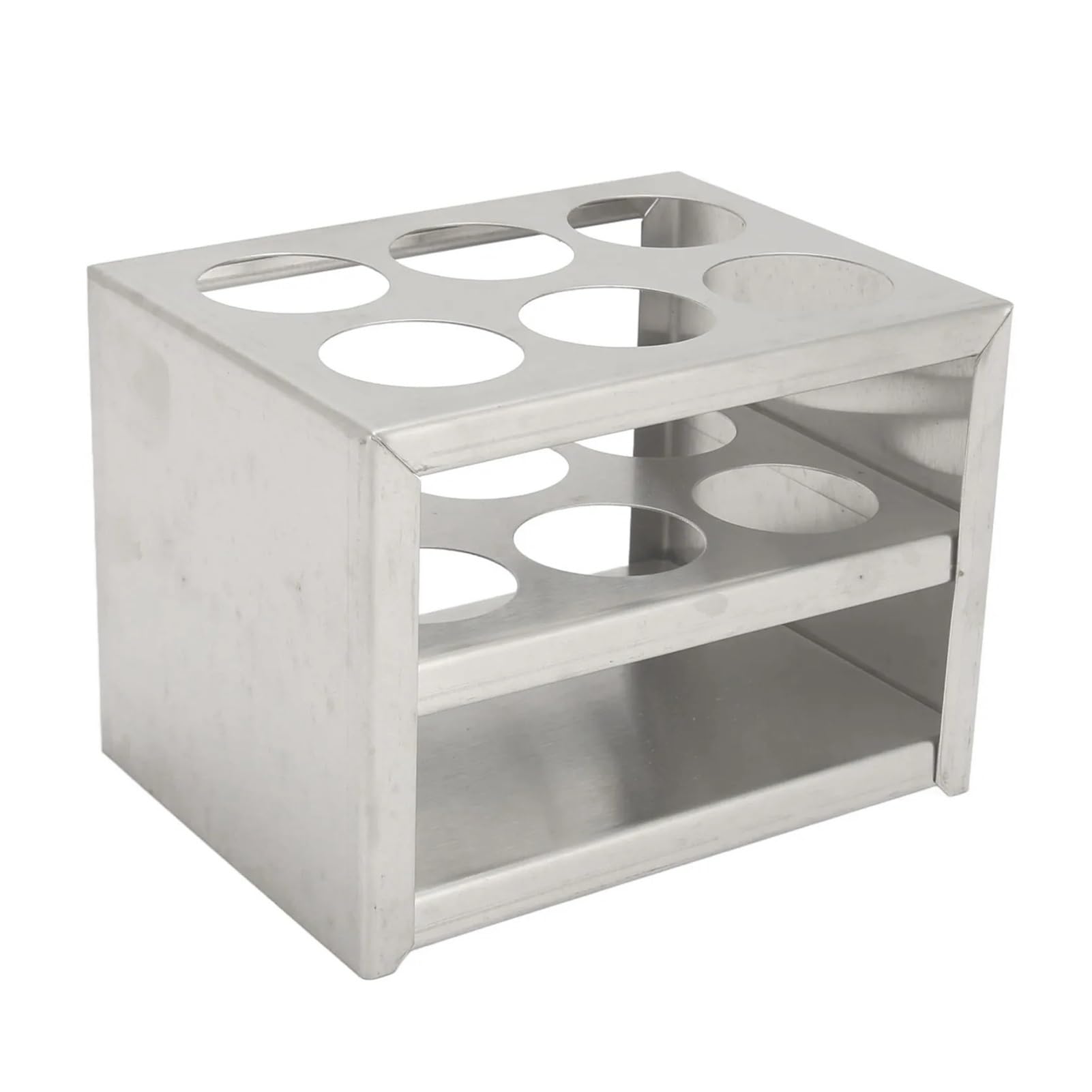 supporto for provetta Portaprovette in metallo 6 fori 1,18 pollici Robusto supporto for centrifuga in acciaio inossidabile a 3 livelli for scuola di laboratorio