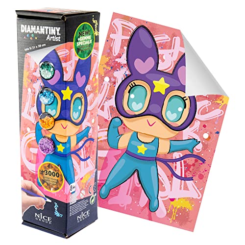 Diamantiny Artist - Small 21X30 - Attività Crystal Art, Diamond Painting Kit, Superhero