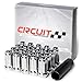 Circuit Performance 14x1.5 Chrome Closed End 6 Spline Security Acorn Lug Nuts Cone Seat Forged Steel (20 Pieces + Tool)