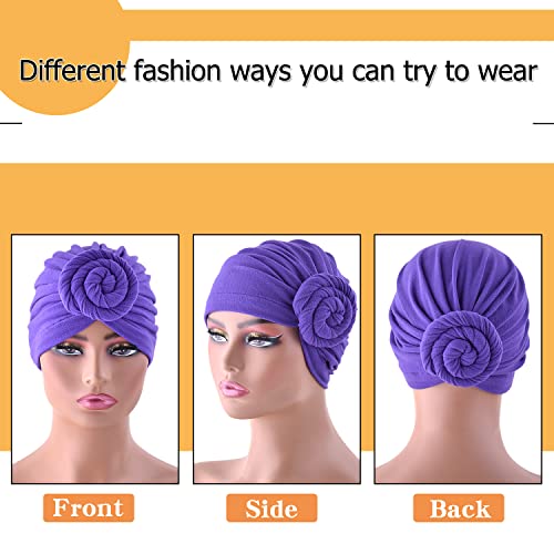 Turbantes para Mujer con Nudo Preformado y Bandana miniatura 5