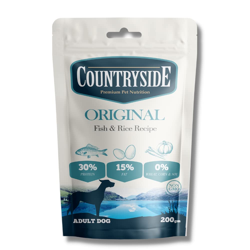 See full amazon price history chart for Countryside Premium Dry Adult Dog Food - Fish & Rice Recipe, 200 g - Added Rosemary, Pumpkin, Carrot, Eggs - GMO Free Countryside Premium Dry Adult Dog Food - Fish & Rice Recipe, 200 g - Added Rosemary, Pumpkin, Carrot, Eggs - GMO Free (B09TXND2RS) Amazon Price History, Amazon Price Tracker