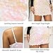 Waist Wow Sequin Dress for Women Spaghetti Strap Sexy Dresses Glitter Sparkly Mini Dress Pink