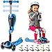 SKIDEE S Scooter for Kids with Foldable and Removable Seat â€“ Adjustable Height, 3 LED Light Wheels, 3 Wheels Kick Scooter for Girls & Boys 2-12 Years Old - Y200