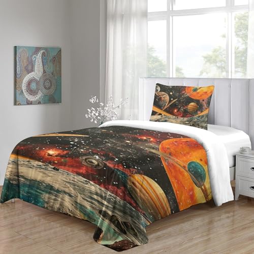 Housse de couette galaxie microfibre抗皱免烫拉链 135x200 - 5