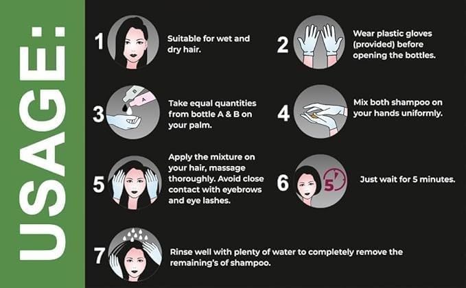 Image of Forest Breeze Fruit Vinegar Professional Black Hair Color Gel - Natural Black Hair Dye for Full Grey Coverage 500ml x2 - Gel Form