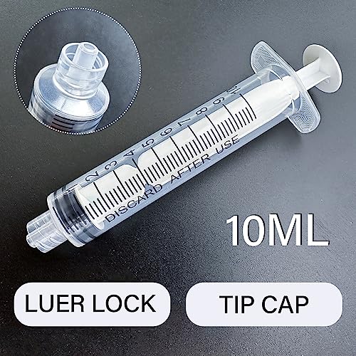 10mL Luer Lock Syringe 4 Pack Large Plastic Sterile