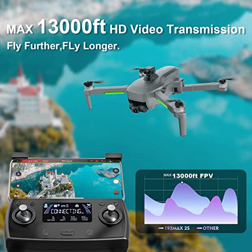 Tucok 193Max2S Drones With Camera For Adults 4K,3-Axis Gimbal With Eis Uhd Camera,99-Min Flight Time,4Km Video Transmission,Obstacle Avoidance,Auto Return Home,Gps Fpv Rc Quadcopter With Brushless Motor #TOP3