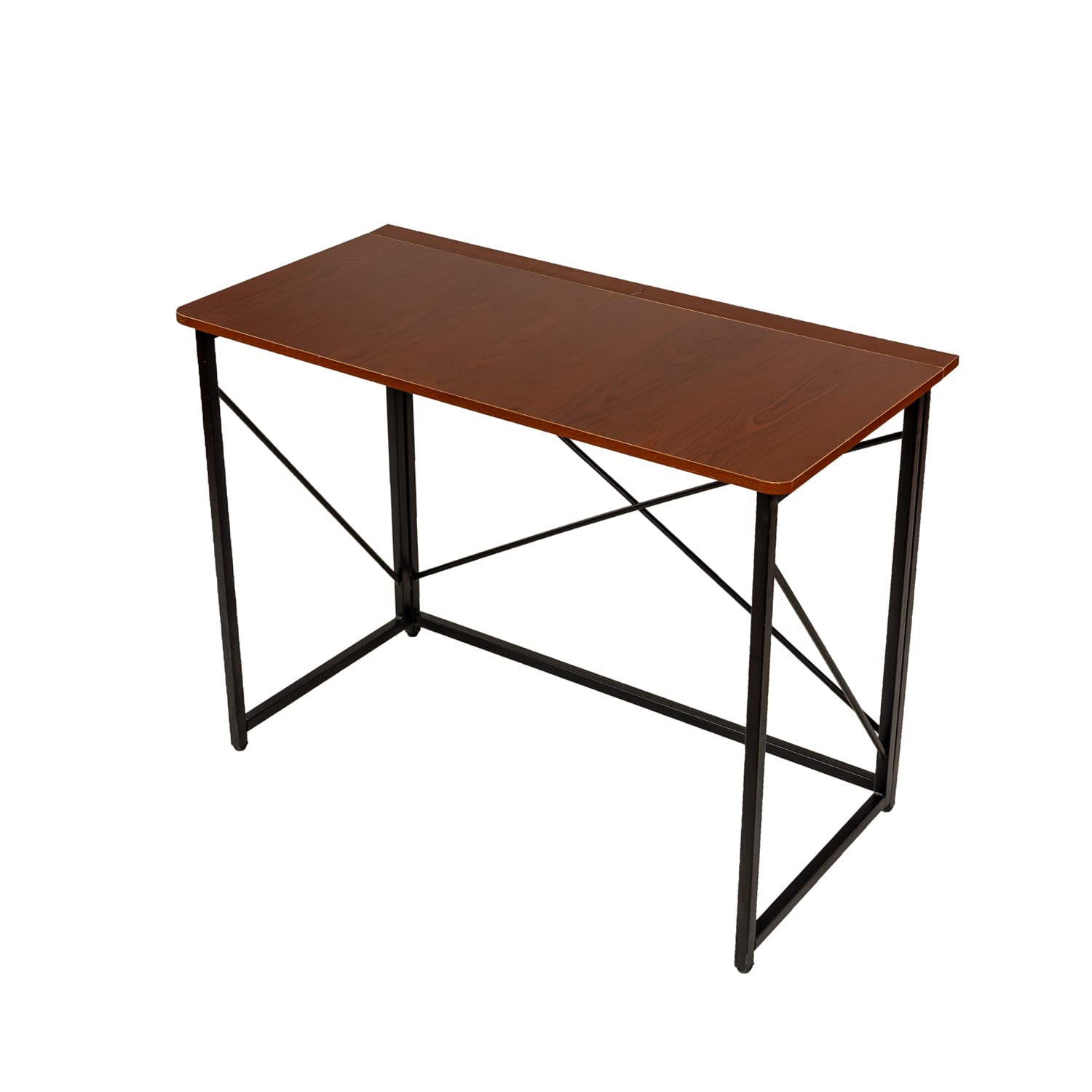 Panana Folding Pc Table Study Writing Workstation Foldable Computer Laptop Desk 100x 50 x 75 cm (Brown)