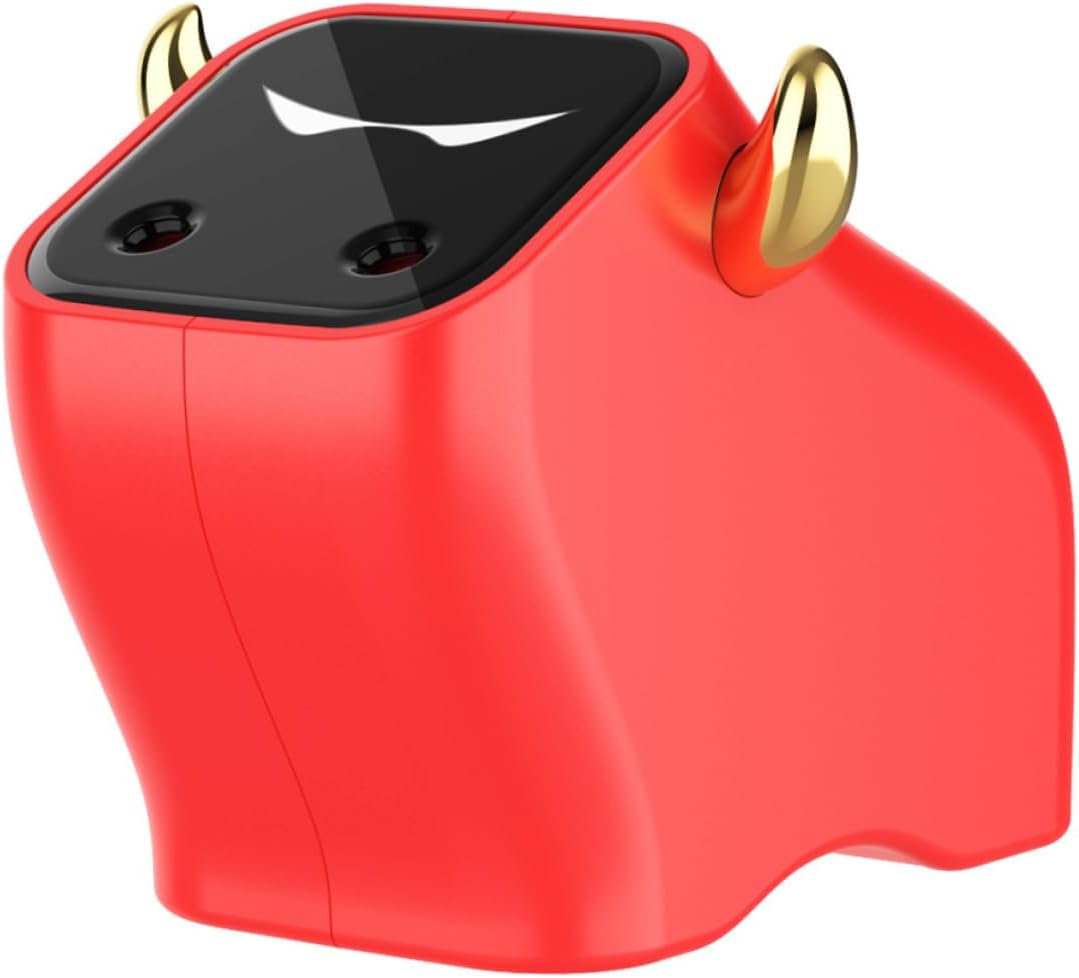 1pc Ox Shape Humidifier Portable Household for Boys and Girls Room Red Continuous Spray Reduces Static Electricity for Nightstand Office Desk