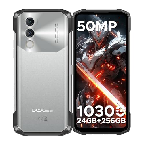 DOOGEE Blade10 Max Telephone Portable Incassable (2025), 10300mAh, 90Hz 6.56” HD+ & 1.54” Écran Arrière, 20GB+256GB/2TB, 50MP Caméra, Android 14 Smartphone, 3 Fentes Pour Carte/NFC/OTG/IP69