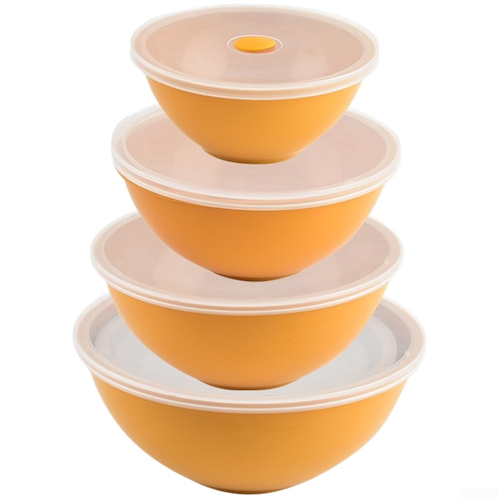 Boîtes de conservation pour l'organisation de la cuisine, récipients hermétiques vert et jaune