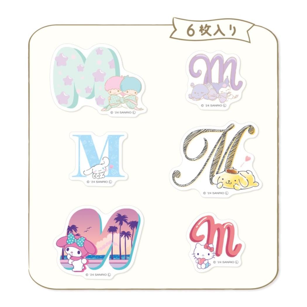 Amazon | サンリオキャラクターズ[フレークシール]イニシャルフレーク