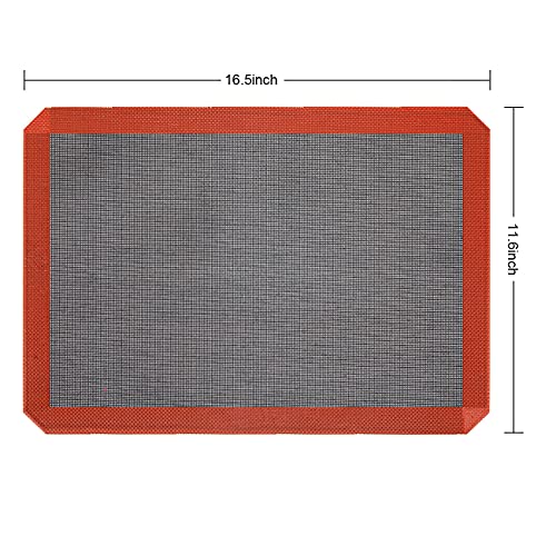Elountik BAKING-MATS Silicone Baking Mat Nonstick Food Safe Tray Pan Liners Perfect Bakeware For Making Cookies, Macarons thumb #5