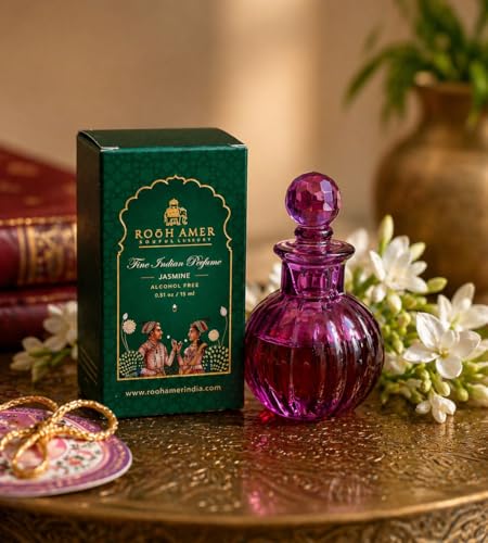 Image of Jasmine Attar - Alcohol-Free Natural Perfume for Men & Women | Long-Lasting Indian Jasmine Fragrance | Daily Use & Travel-Friendly Perfume Oil | Ideal Gift | 15ml