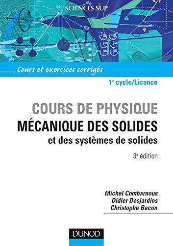 Mécanique des solides et des systèmes des solides