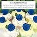 Global Sugar Art Edible Kosher Royal Icing Royal Blue Medium Roses 12 Count for Cake and Cupcake Decorating by Chef Alan Tetreault