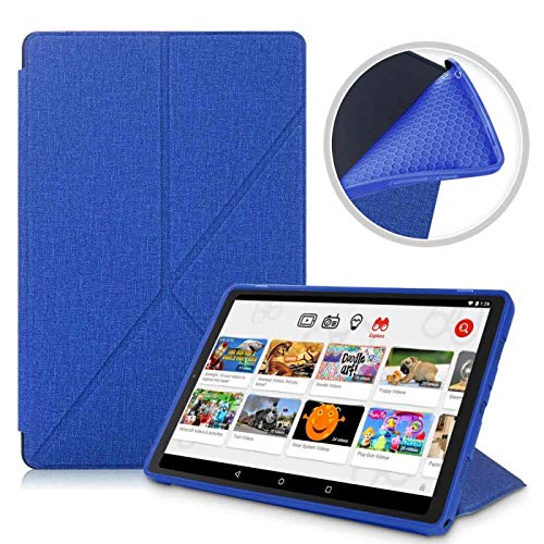 windykids Lenovo Tab M10 HD(2nd Gen) ケース レノボ タブ M10 HD (2nd Gen) カバー 紺色ZA6W0022JP TB-X306F 2020年版 10.1インチ X306F スタンドケース スタンド ZA6W0126JP/ZA6V0168JP タブレットケース M10-HD(2nd-gen)-X306F M10-HD(2nd-gen)-X306F,紺色(1case)