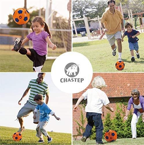 Chastep Sports Foam Soccer Ball For Kids Or Beginner, 8“ Sponge Soccer Ball, Safe & Soft Kick Play (Orange/Blue) #TOP1