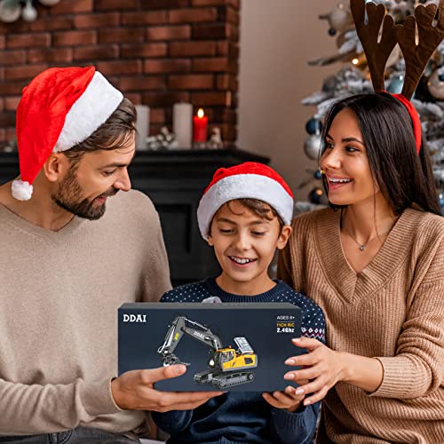 DDAI Remote Control Excavator Toys for Boys 8-12 Kids Best Gift Ideas for Age 3 4 5 6 7 8 9 10+ Year Old Boy Rechargeable RC Construction Excavators Digger Vehicles Engineering Toys with Metal Shovel - image 7