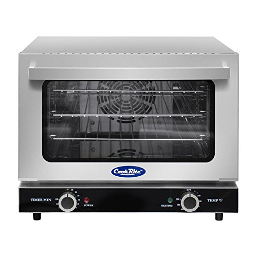 Comparison: Best Commercial Oven For Baking 11 Atosa CookRite CTCO-25 Countertop Electric Convection Oven for Hotel Diner Baking | 15"H x 18 3/4"W x 19 3/4"D | Stainless Steel, Manual Control, 120V, 1440W | (Includes: Water Line Connection Kit)