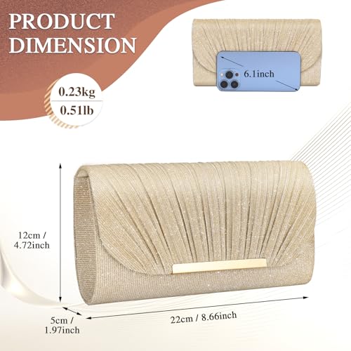 Image of UBAYMAX Evening Bag Clutch Purses for Women Lady Girl Handbags Crossbody Bag Wedding Bag for Prom Party Wedding Engagement | Wedding Bag
