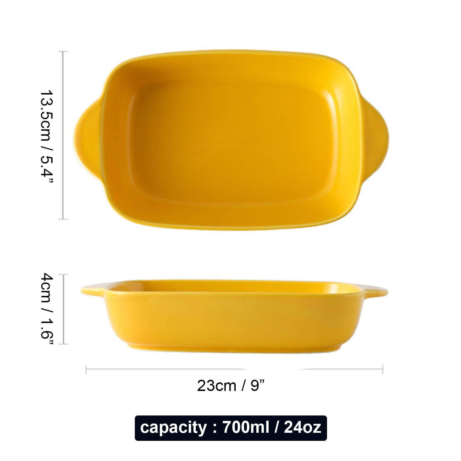 Piekarniki, ceramiczne ciasto Ceramiczna forma do pieczenia z uchwytem, ​​ceramiczna forma do pieczenia w piekarniku, prostokątna forma do lasagne, naczynie do zapiekania, bezpieczne do mikrofalówki i