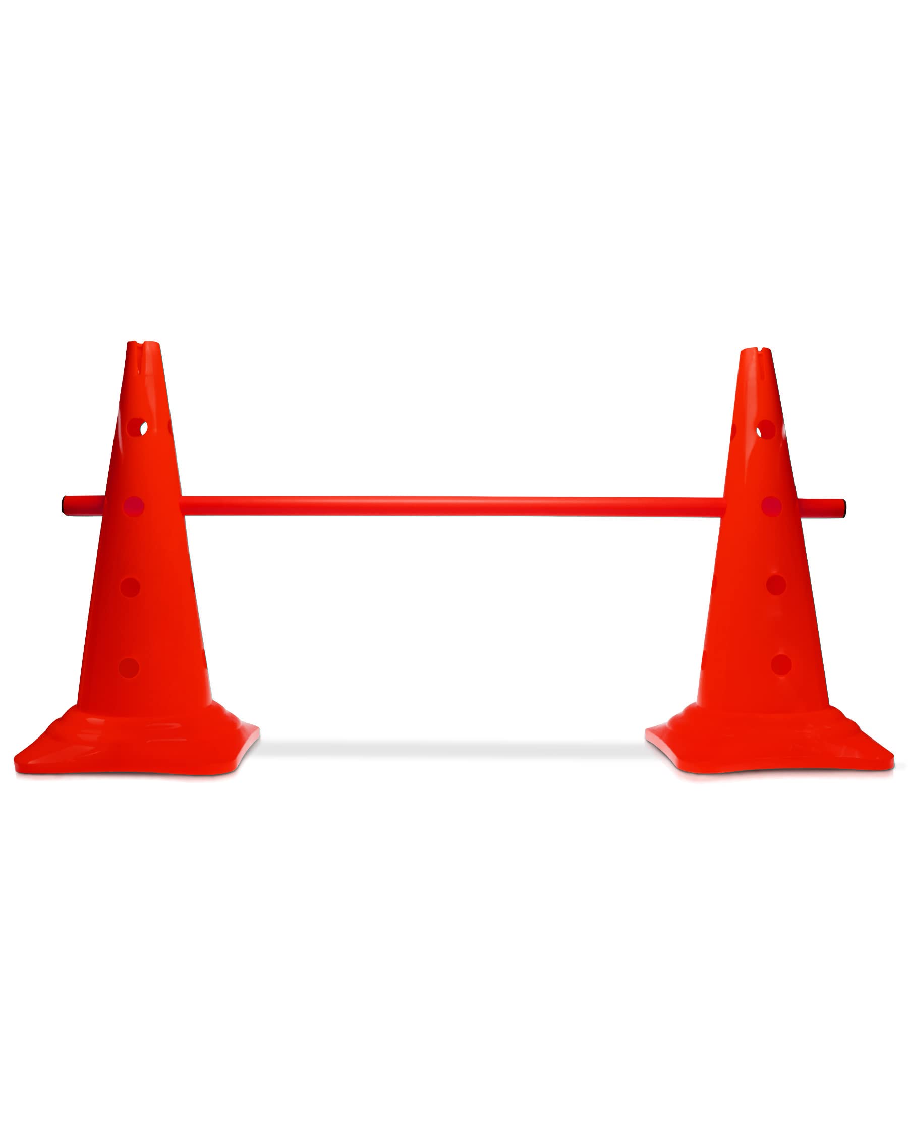 Kombi Kegel-Hürde – Steckhürde für Agility Training – Sprung- & Slalom-Hütchen für Hund, Sport, Pferd & Kind – 50 cm