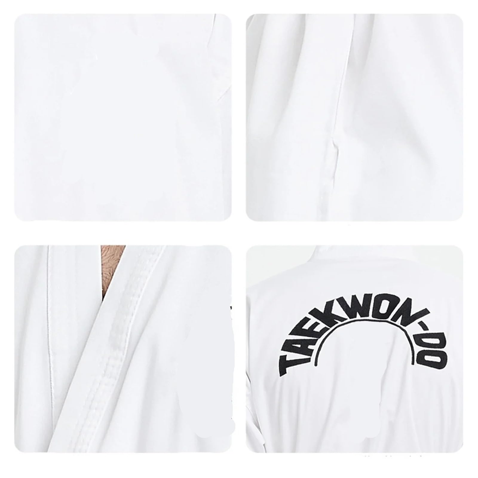 Uniforme de Taekwondo for adultos y niños, traje de entrenamiento de gimnasio de Taekwondo, camisa de manga larga y pantalones de algodón.