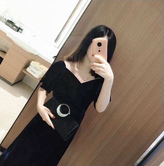 CROSSBABY Women Elegant Clutch Purse Rhinestones Pleated Wedding Clutch Handbag Formal Evening Bag Party - Image 6