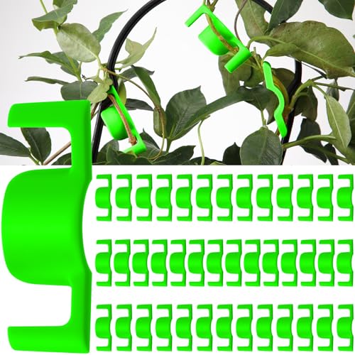 Feekoon 40 Pack Universal LST Plant Training Clips Reusable Low Stress Branch Benders for Enhanced Light Exposure & Airflow Ideal for Indoor Gardening Cultivation to Bend or Interlock Stems(Green)