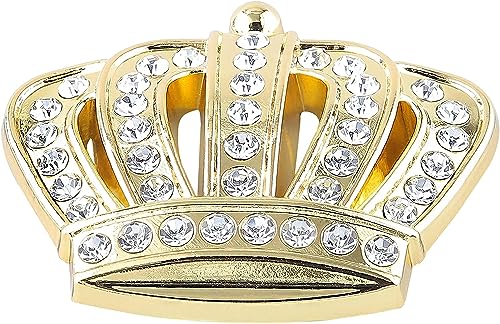 Image of VRT 3D Chrome Emblem Automotive Car, Bike Badges Logo Self Adhesive Sticker (King, Gold)