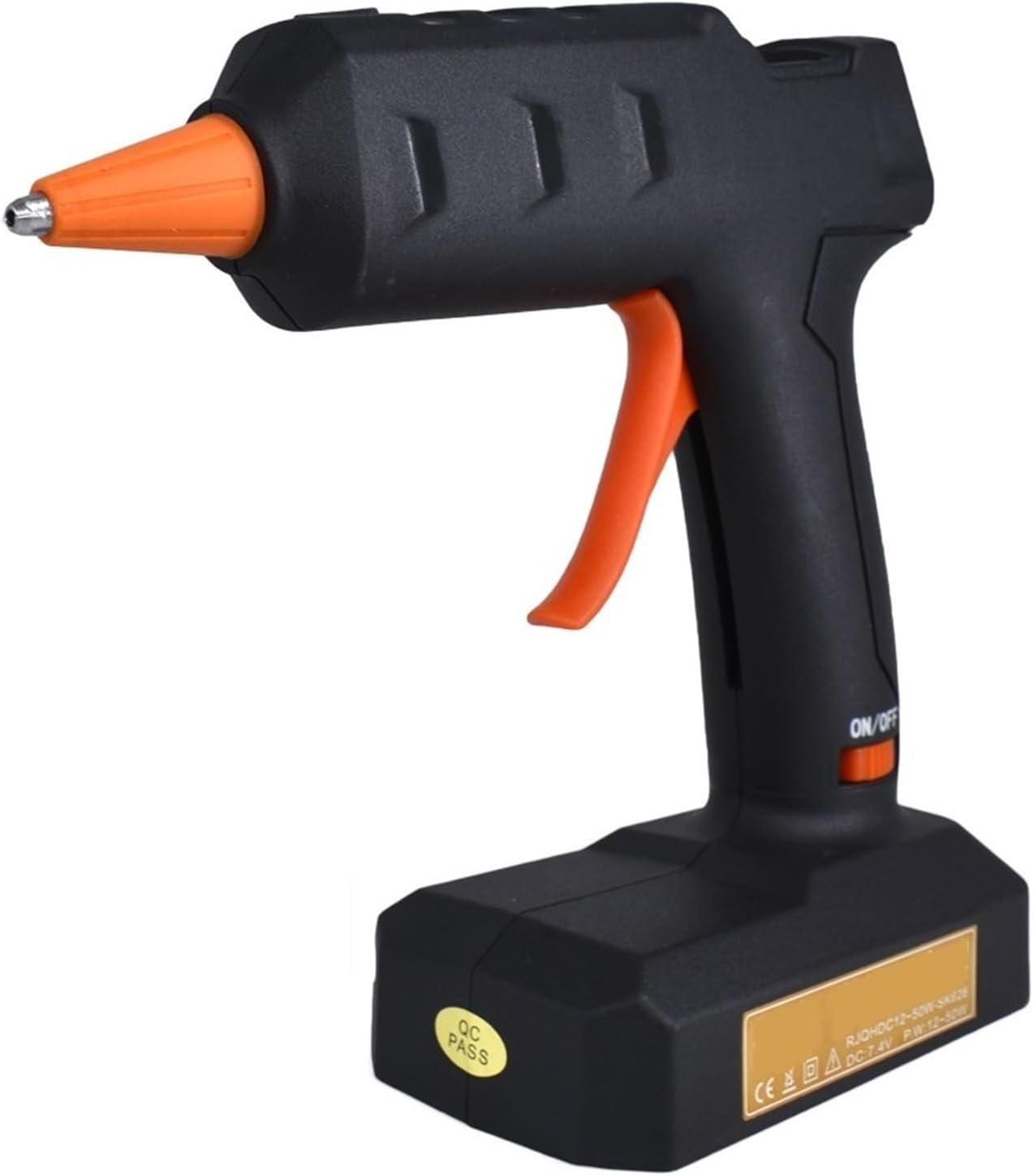 Hot Glue Gun 50W Wireless Battery Glue Gun Home DIY Production Repair Bonding Cordless Hot Melt Glue Gun with 7mm Glue Stick for DIY Arts, Crafts and Quick Repairs (Set 1)