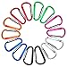 PAMIYO 14 Stück 6CM Karabiner Schlüsselanhänger, Mini Karabinerhaken Alulegierung klein Schlüssel Karabiner (14 Stück, 7 Farbe)