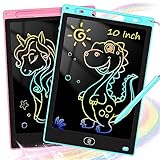 KTEBO 2 Pack LCD Writing Tablet for Kids 10 inch, Preschool Toys for Baby Girl Boy, Toddler Drawing Board Toy for Ages 2-4 5-7 6-8 9 8-12 Years Old, Easter Basket Stuffers for Kids