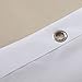Sfoothome 72 Inch Wide x 78 Inch Long Hotel Fabric Shower Curtain Pure White