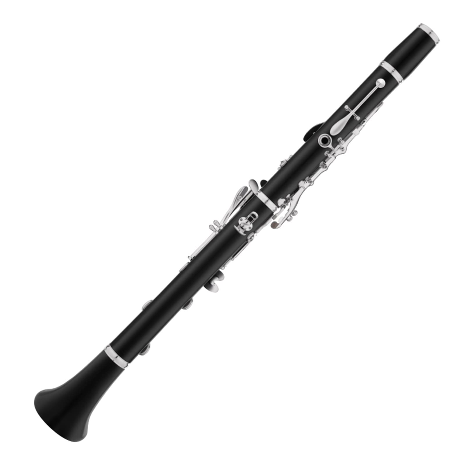 principianti Clarinetto Clarinetto 17 Chiavi Clarinetto Saxophone In Legno D'ebano 17 Chiavi Argentate Per Studenti E Musicisti Professionisti Strumenti a fiato