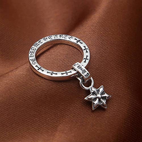 Bague vintage thaïlandaise argent S925 idéale pour un look bohème rock chic